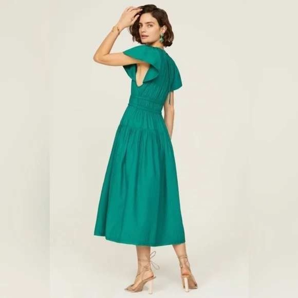 Ulla Johnson Darlene dress in Verdigris Size 4 - Picture 6 of 9